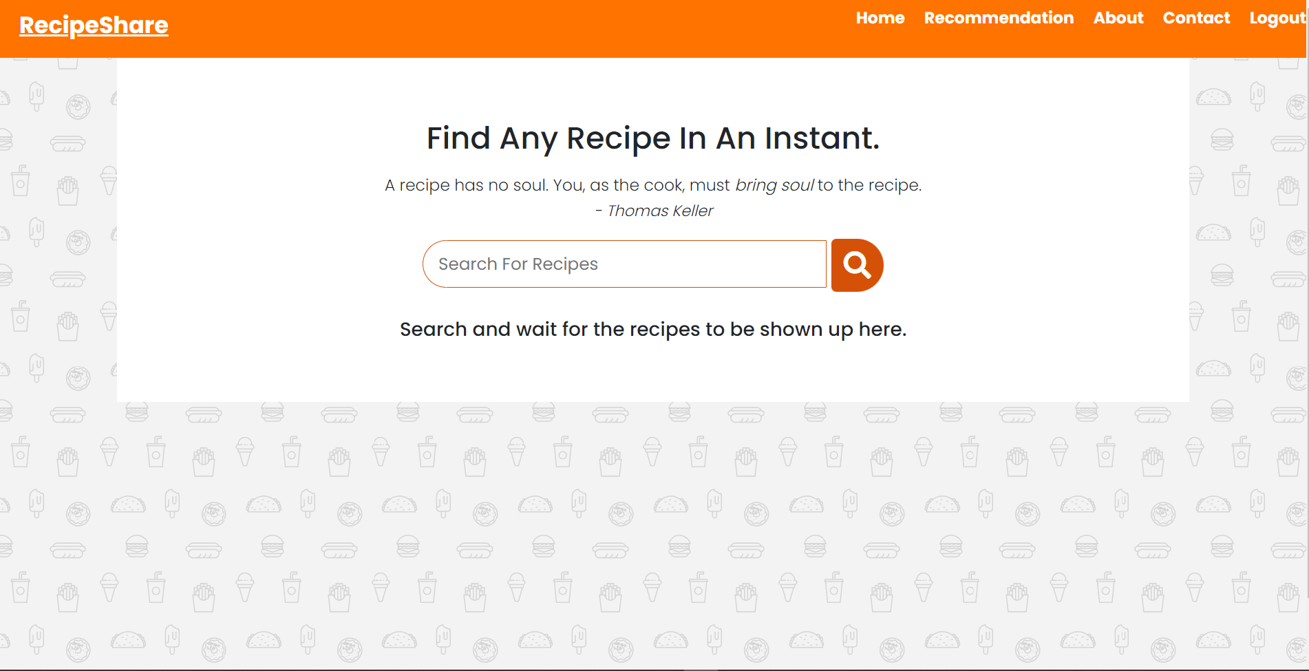 RecipeShare - Indian Recipes database
